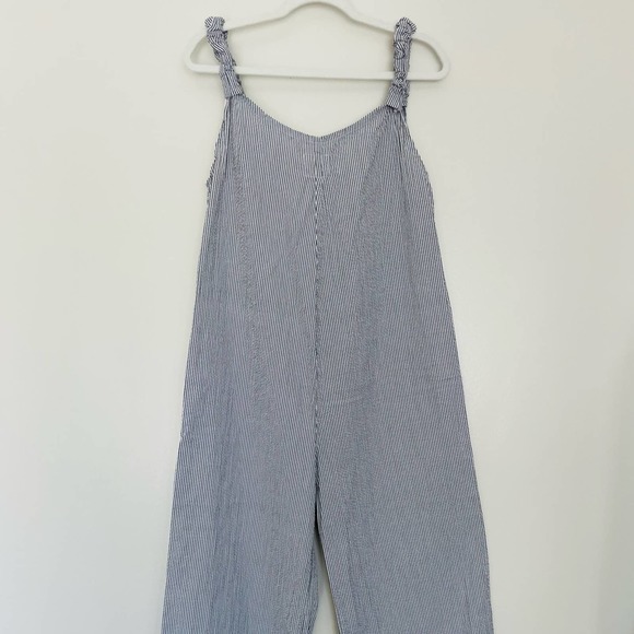 - New! Beachwood Baby brand jumpsuit. White and Blue Stripes. Size XS - Picture 10 of 14